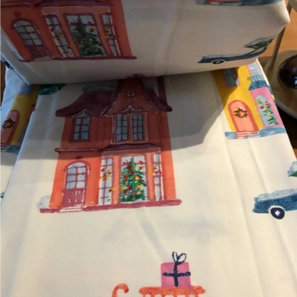 Winter Village Shower Curtain Whimsical Fun Standard Size Final Sale - Picture 8 of 9